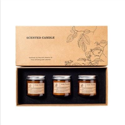 Juego de velas con fragancia para el hogar