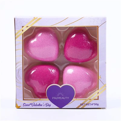 Bomba de baño en forma de corazón de San Valentín