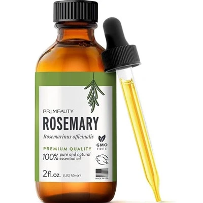 Aceite de romero orgánico puro para el cabello