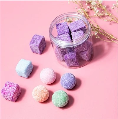 Bolas de exfoliación de azúcar